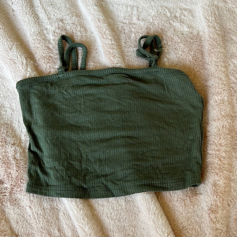 Green tank top